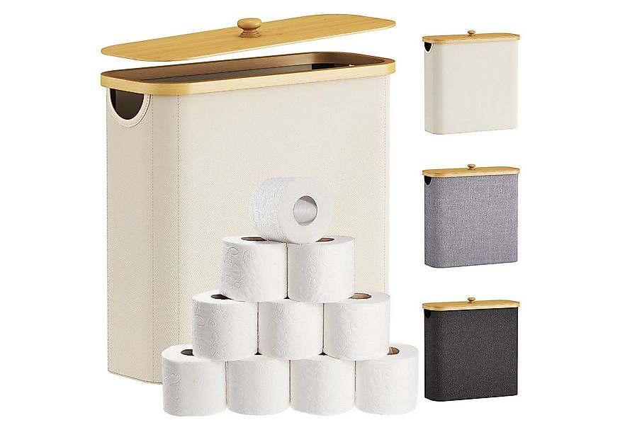 Lifewit Papiertuchbox Toilettenpapier Aufbewahrungskorb, Bambus Badezimmer günstig online kaufen