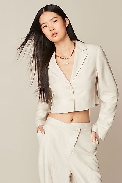 Next Jackenblazer Verkürzter, strukturierter Blazer aus günstig online kaufen