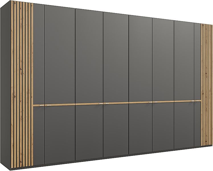 Musterring Kleiderschrank "Isabelle" Lamellen in Eiche, Griffe in silber, v günstig online kaufen