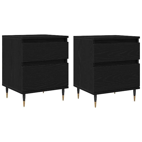 vidaXL Nachttisch mit Schubladen 2 Stk Schwarze Eiche 862966 günstig online kaufen