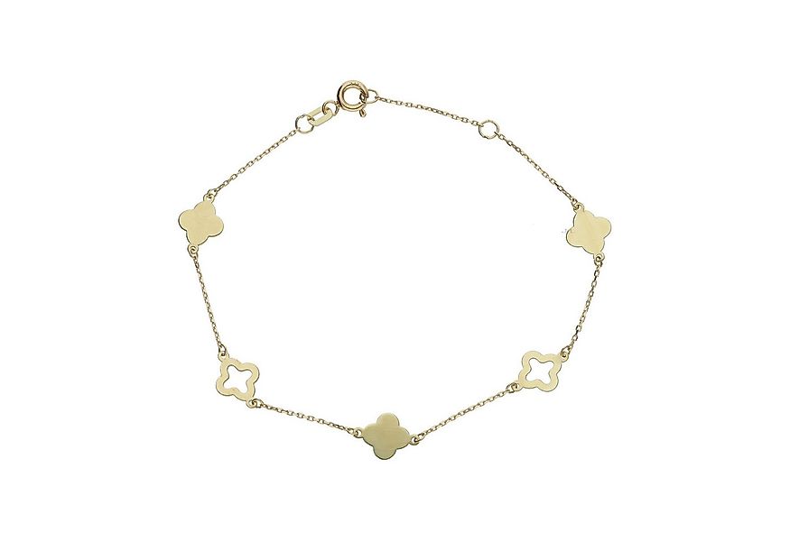 JuwelmaLux Armband Armband 333 Gold Diamantiert Kleebätter JL16-03-0797 Juw günstig online kaufen