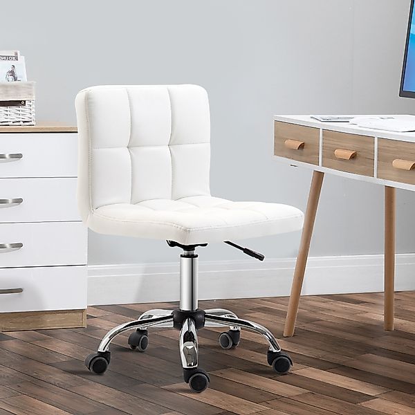 HOMCOM Bürostuhl, Ergonomischer Schreibtischstuhl ohne Armlehne, Höhenverst günstig online kaufen