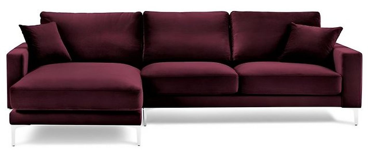 Xlmoebel Ecksofa Ecksofa in burgunderrotem Design mit Polsterung aus Stoff günstig online kaufen