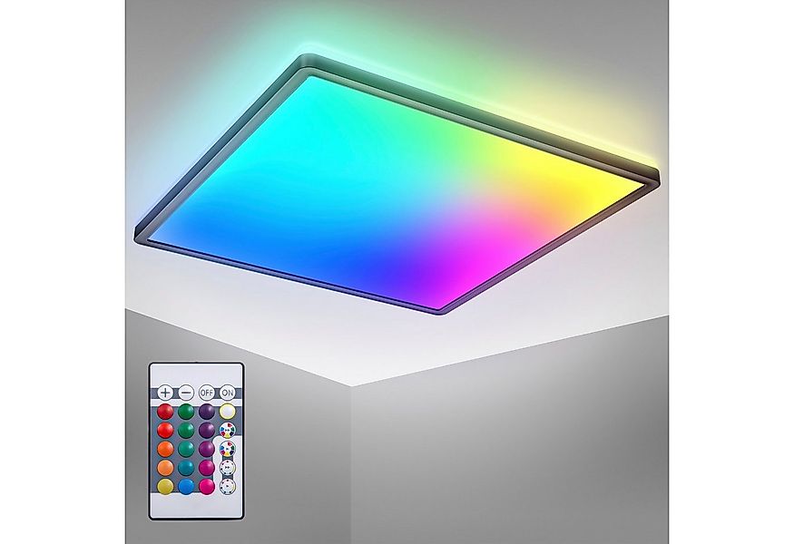 B.K.Licht LED Deckenleuchte BK_PL1552 RGBW Deckenlampe, LED Panel, mit Farb günstig online kaufen