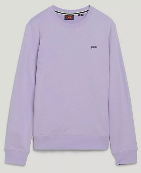 Superdry Sweater ESSENTIAL LOGO CREW SWEAT UB Light Lavender Purple günstig online kaufen