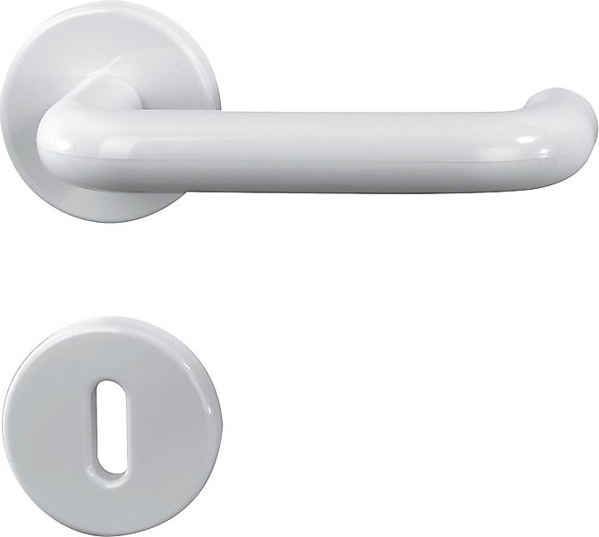 Alpertec Türgriff Alpertec BB-Rosettengarnitur Paula Kunststoff weiß günstig online kaufen