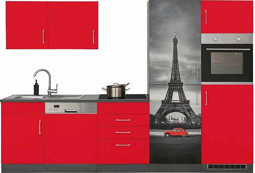 KOCHSTATION Küchenzeile "KS-Paris", ohne E-Geräte, Breite 290 cm günstig online kaufen