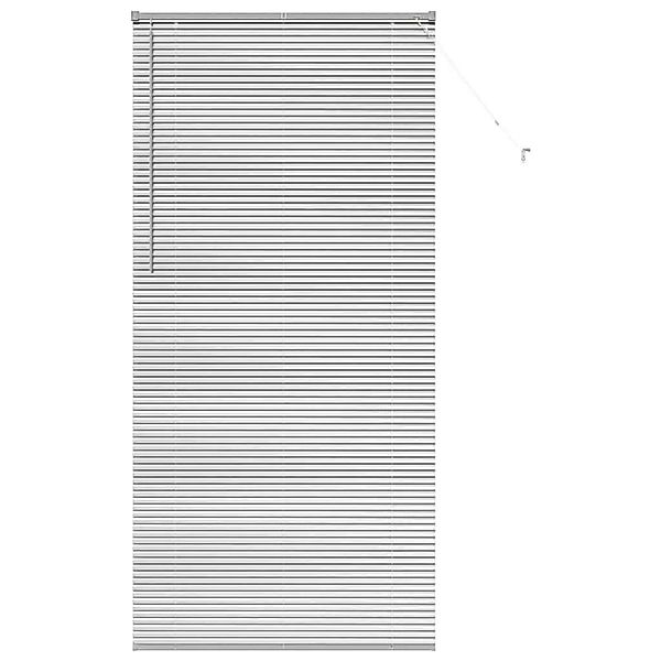 vidaXL Balkenjalousien mit Vorhängen Silber 220 x 105 cm Aluminium 42005948 günstig online kaufen