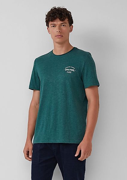 s.Oliver Kurzarmshirt T-Shirt Meliertes T-Shirt mit günstig online kaufen