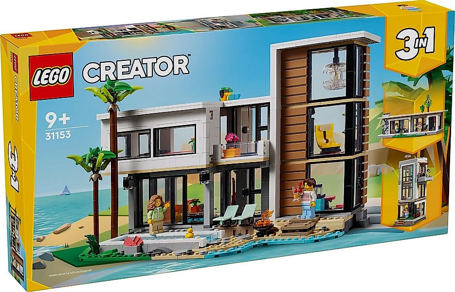 LEGO® LEGO® Creator 31153 Modernes Haus Konstruktionsspielsteine, (939 St) günstig online kaufen