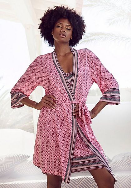 Vivance Dreams Kimono, Kurzform, Single-Jersey, Kimono-Kragen, Gürtel, in s günstig online kaufen