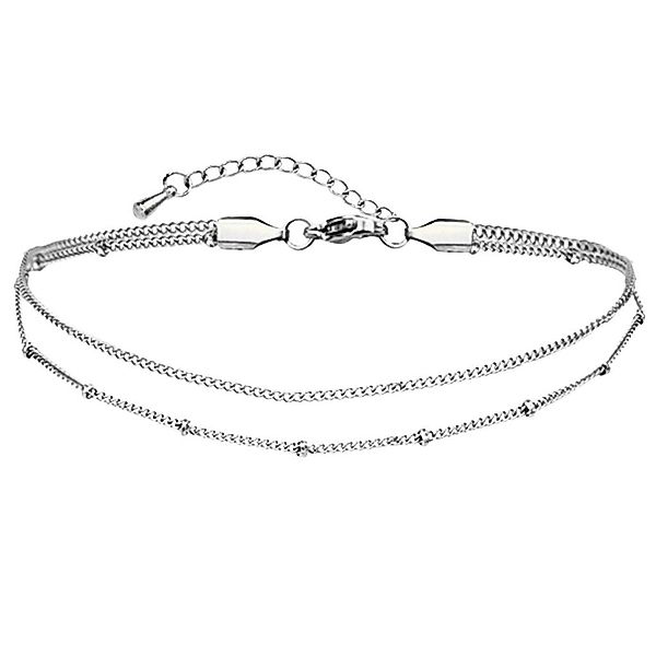 viva-adorno Fußkette Edelstahl Fußkettchen Armkette Damen günstig online kaufen