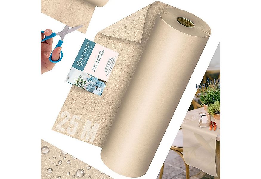 KESSER Tischläufer 25 m × 30 cm, wasserabweisend & abwaschbar, 30 g/m², anp günstig online kaufen
