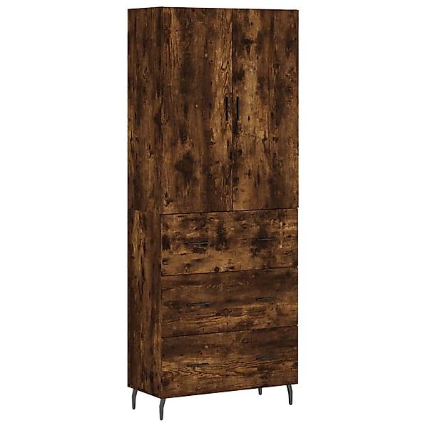 vidaXL Highboard Räuchereiche 69,5x34x180 cm Holzwerkstoff 3195864 günstig online kaufen