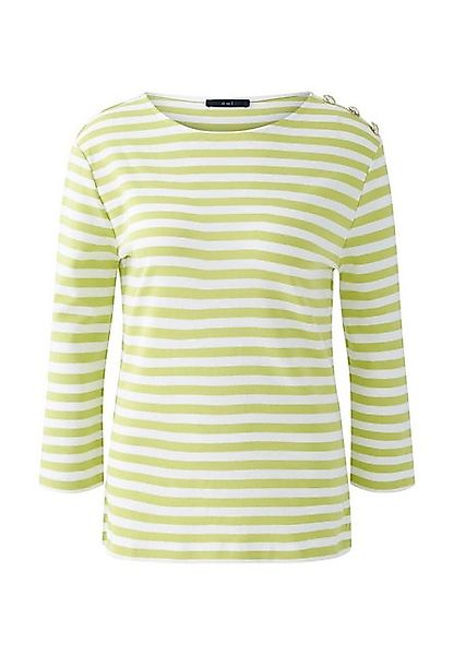 Oui Langarmshirt SUNALA T-Shirt reine Baumwolle günstig online kaufen