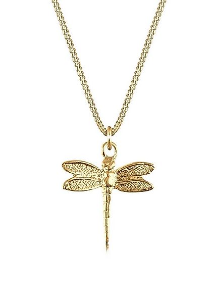 Elli Kette mit Anhänger Libelle Panzerkette Tier Natur 925 Silber, Libelle günstig online kaufen