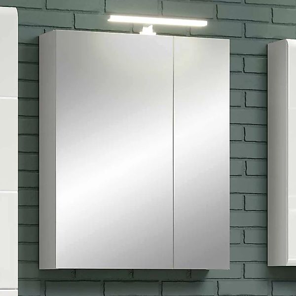2-türiger Badezimmer Spiegelschrank in Weiß 60x75x16 cm günstig online kaufen