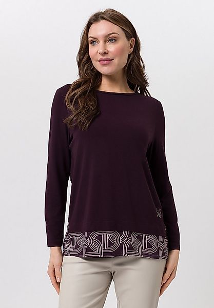 TUZZI Langarmshirt mit angesetztem Saum günstig online kaufen