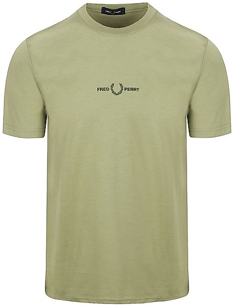 Fred Perry M4580 Embroidered Olive  - Größe L günstig online kaufen