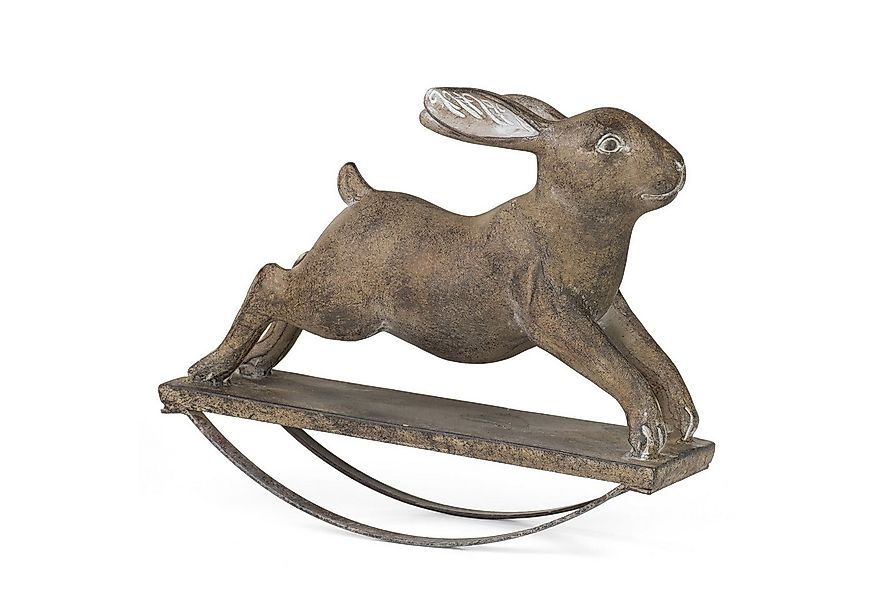 Moritz Dekofigur Dekofigur Hase auf Wippe 20 cm hoch, Polyresin Figuren Dek günstig online kaufen