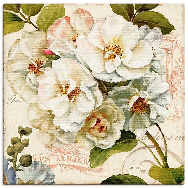 Artland Wandbild "Garten III", Blumen, (1 St.), als Leinwandbild, Poster in günstig online kaufen