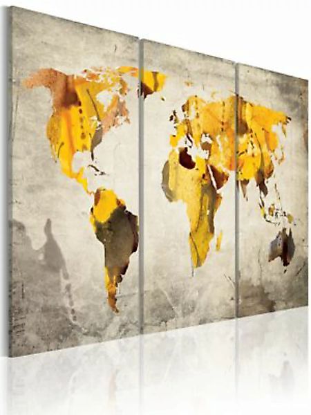 artgeist Wandbild Sonnige Kontinente - Triptychon mehrfarbig Gr. 60 x 40 günstig online kaufen