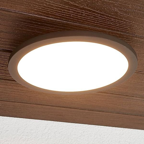 Lucande LED-Außendeckenleuchte Malena, Bewegungsmelder, IP65 günstig online kaufen