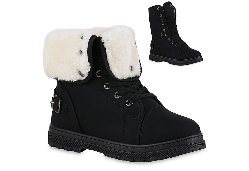 VAN HILL 840859 Sneaker Damen Warm Gefütterte Sneaker High Bequeme Schnalle günstig online kaufen