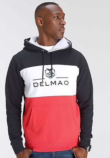 DELMAO Kapuzensweatshirt Langarm, lockere Passform, Colourblocking-Optik, günstig online kaufen