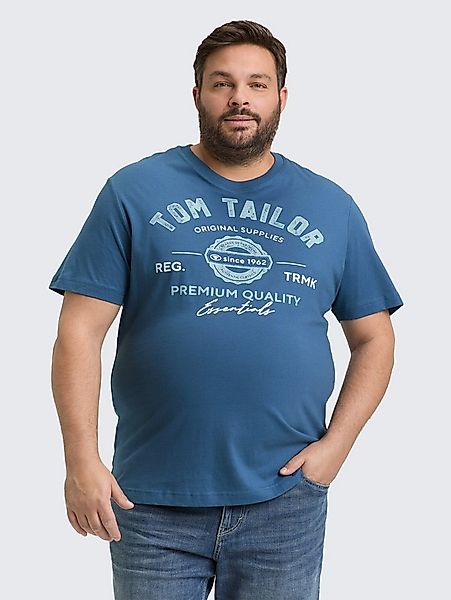 TOM TAILOR PLUS T-Shirt T-Shirt Plus Size - T-Shirt mit Logo Print günstig online kaufen