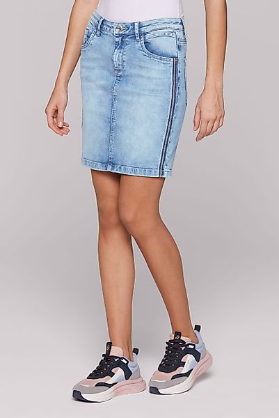 SOCCX Jeansrock, mit Gehschlitz günstig online kaufen