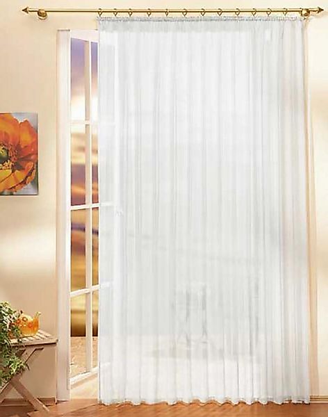 Gardinenbox Gardine (1 St), Kräuselband, transparent, günstig online kaufen