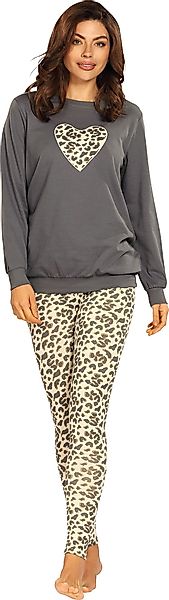 comtessa Pyjama Damen-Schlafanzug gemustert: Leggings günstig online kaufen