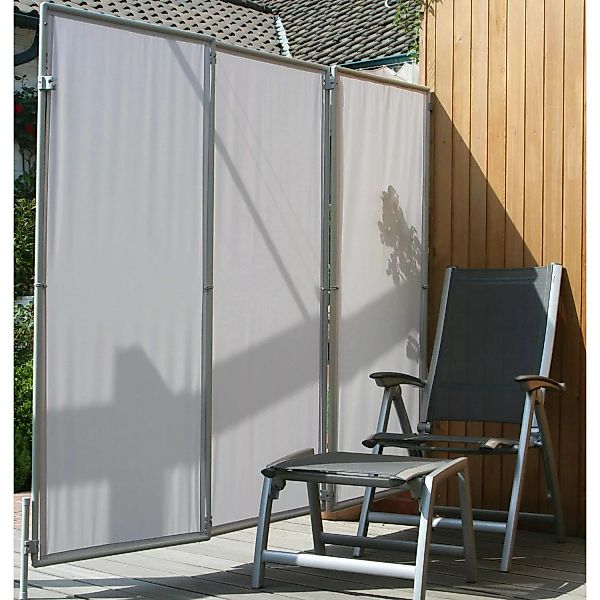 Floracord Paravent Sicht- und Windschutz Hell Silbergrau 210 cm x 170 cm günstig online kaufen