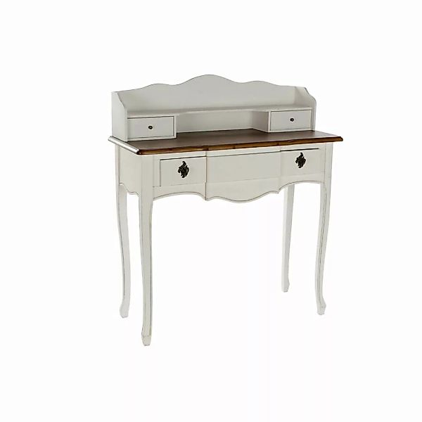 Schreibtisch Dkd Home Decor Weiß Braun Paulonia-holz (90 X 40 X 101 Cm) günstig online kaufen