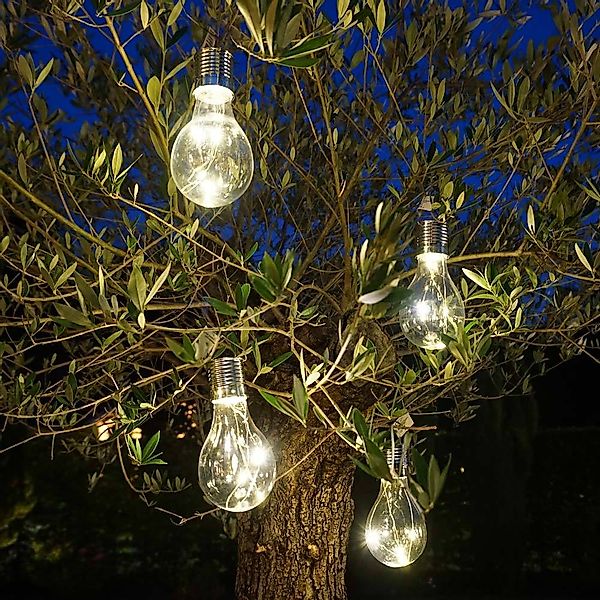 4 Stück Solar Glühbirne für Garten LED Klar Partyleuchten für Pavillon Part günstig online kaufen