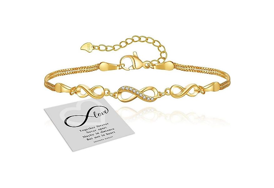 LuxusKollektion Schmuckset Armband Silber 925 Damen Infinity Zirkonia Verst günstig online kaufen