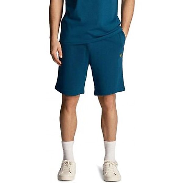 Lyle & Scott  Hosen Apres Marineblaue Fleece-Shorts günstig online kaufen