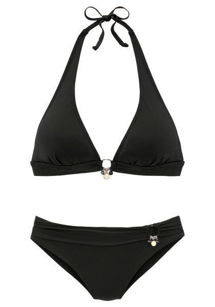 s.Oliver Triangel-Bikini "Tonia" mit herausnehmbaren Cups, im Nacken zu bin günstig online kaufen