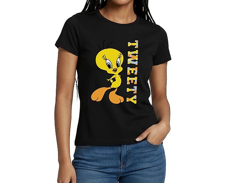 Spreadshirt T-Shirt Looney Tunes Tweety Camouflage Frauen T-Shirt (1-tlg) günstig online kaufen