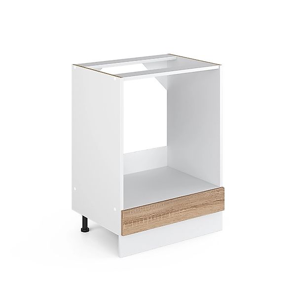 Vicco Herdumbauschrank R-Line Herdschrank Sonoma/Weiß 60 cm ohne Arbeitspla günstig online kaufen