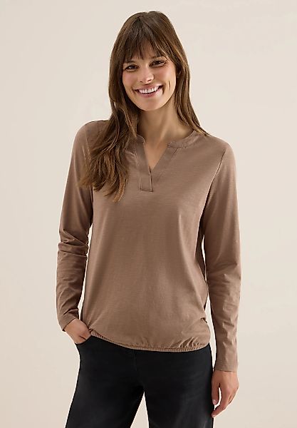 Cecil Langarmshirt aus reiner Baumwolle günstig online kaufen