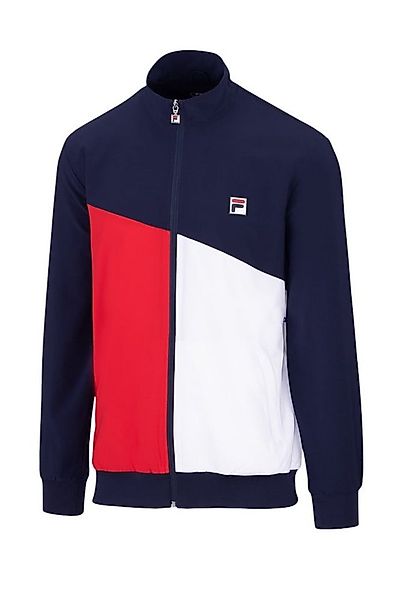 Fila Tennisjacke Marcus (Full Zip, Stehkragen, 100% Polyester) navyblau/rot günstig online kaufen