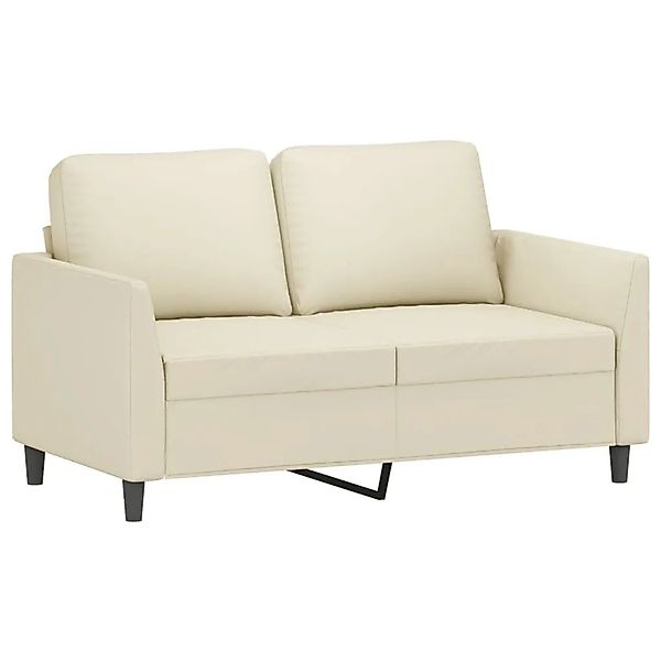 vidaXL 2-Sitzer-Sofa Creme 120 cm Kunstleder 359329 günstig online kaufen
