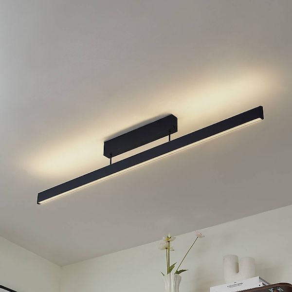 Lucande Smart-LED-Deckenleuchte Mylosh, schwarz, CCT, Tuya günstig online kaufen