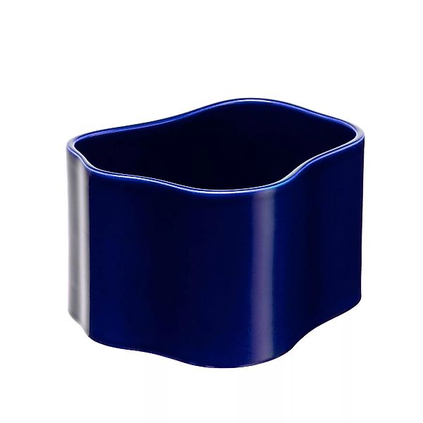 Artek - Riihitie B Pflanzgefäß S - blau/glänzend/LxBxH 19x16x12cm günstig online kaufen