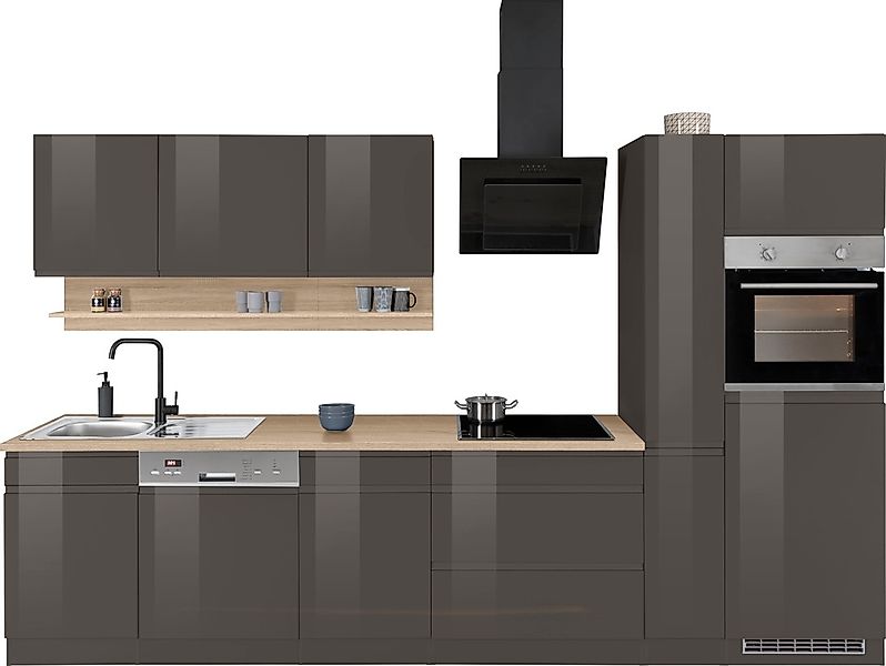 HELD MÖBEL Küchenzeile "Virginia", Breite 330 cm, wahlweise mit Induktion günstig online kaufen