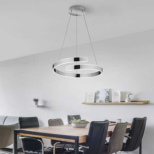 LED-Hängeleuchte Parma mit Switch-Dimmer, chrom günstig online kaufen