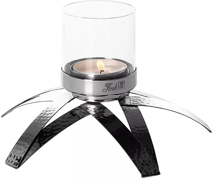 Fink Kerzenhalter "CLAIRE, mit Glaszylinder", (1 St.), Teelichthalter aus E günstig online kaufen