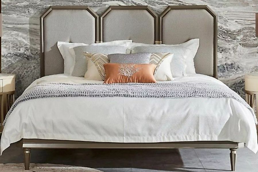 JVmoebel Bett, Design Schlafzimmer Bett Luxus Betten Holz Doppel Ehe Polste günstig online kaufen